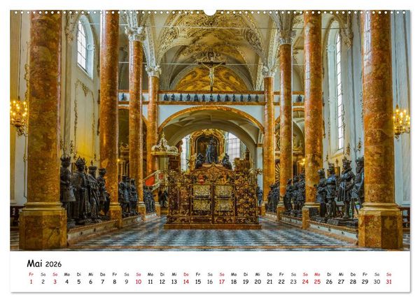 Produktbild: Gr&uuml;&szlig;e aus Innsbruck (hochwertiger Premium Wandkalender 2026 DIN A2 quer), Kunstdruck in Hochglanz