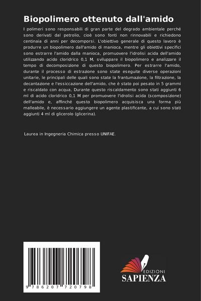 Produktbild: Biopolimero ottenuto dall'amido