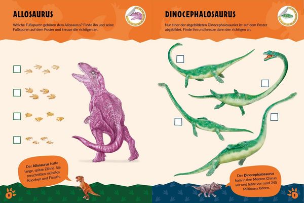 Produktbild: Mein gro&szlig;es R&auml;tselposter Dinosaurier