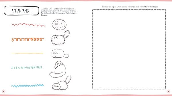Produktbild: 101 supers&uuml;&szlig;e Katzen-Dinge zeichnen - Schnurrige Miezen zum Zeichnen, Kritzeln, Malen und lustige Katzen-Mash-ups