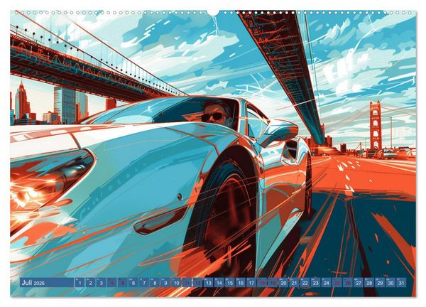 Produktbild: Speed Symphony (hochwertiger Premium Wandkalender 2026 DIN A2 quer), Kunstdruck in Hochglanz