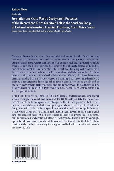 Produktbild: Formation and Crust-Mantle Geodynamic Processes of the Neoarchean K-rich Granito