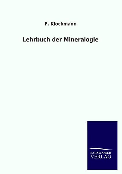 Produktbild: Lehrbuch der Mineralogie