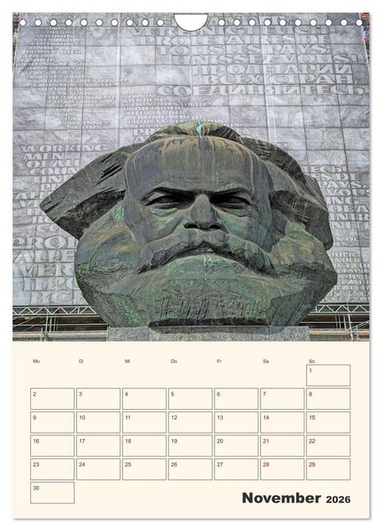 Produktbild: Chemnitz Kulturhauptstadt Terminplaner (Wandkalender 2026 DIN A4 hoch), CALVENDO Monatskalender
