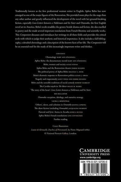 Produktbild: The Cambridge Companion to Aphra Behn