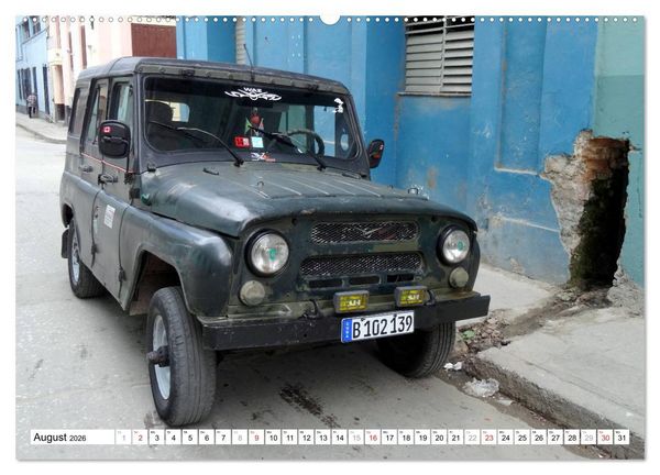 Produktbild: Sowjet-Legende - Der Gel&auml;ndewagen UAZ-469 in Kuba (Wandkalender 2026 DIN A2 quer), CALVENDO Monatskalender