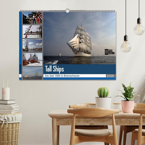 Produktbild: Analoge Fotografie Tall Ships Sail 1995 Bremerhaven (Wandkalender 2026 DIN A2 quer), CALVENDO Monatskalender