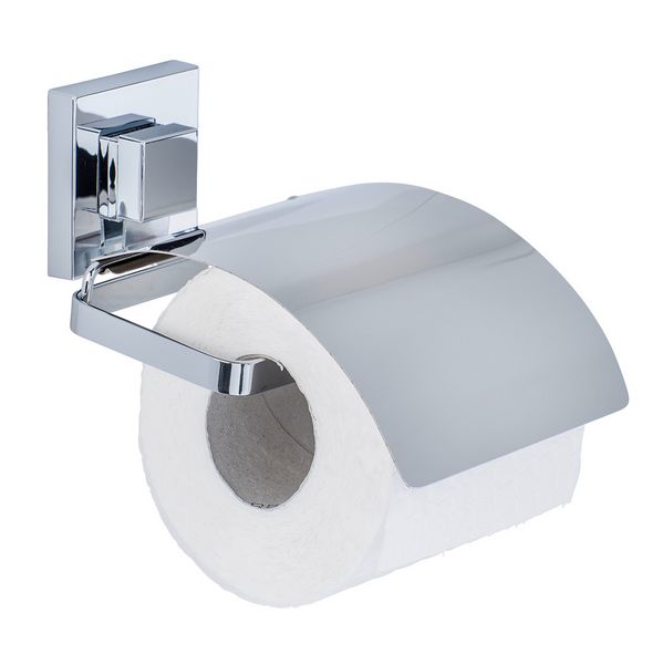 Produktbild: Vacuum-Loc&reg; WC-Set Mod. Quadro 2-teilig Edelstahl, WC-Garnitur und Toilettenpapierhalter, rostfrei