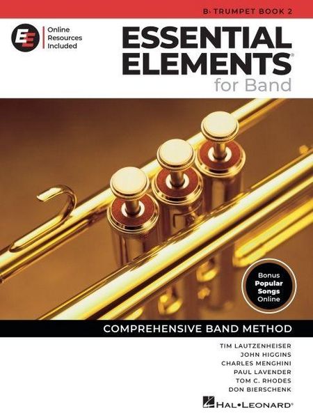 Produktbild: Essential Elements for Band - BB Trumpet Book 2 with Eei Online Resources Trumpet Method Songbook and Sheet Music for School Band Students and Teachers Comprehensive Band Method