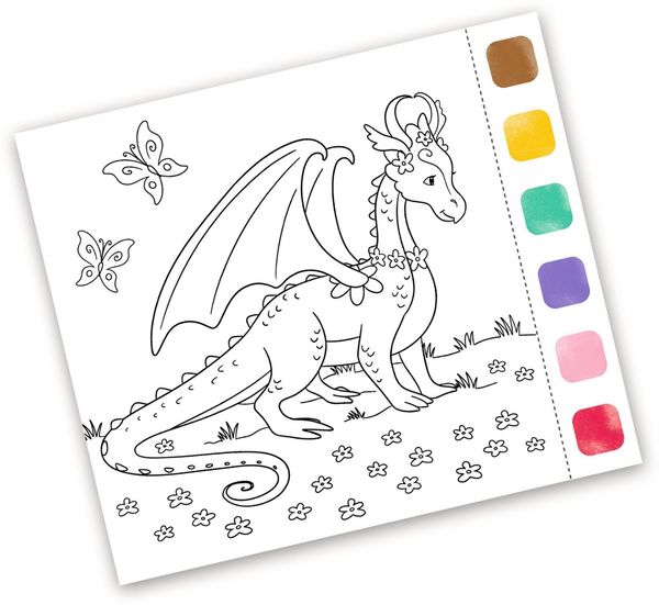 Produktbild: Aquarell-Gl&uuml;ck Drachenzauber