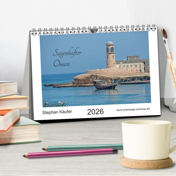 Produktbild: Sagenhafter Oman (Tischkalender 2026 DIN A5 quer), CALVENDO Monatskalender