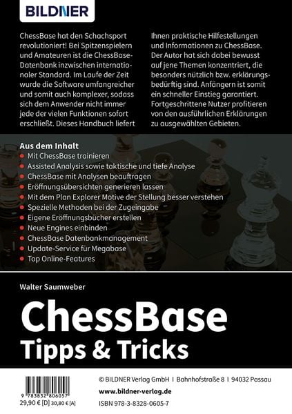 ChessBase 17 - Tipps und Tricks' von 'Walter Saumweber' - Buch -  '978-3-8328-0605-7