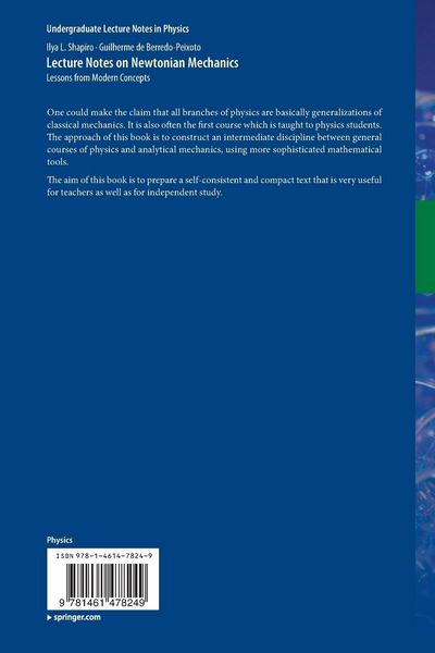 Produktbild: Lecture Notes on Newtonian Mechanics