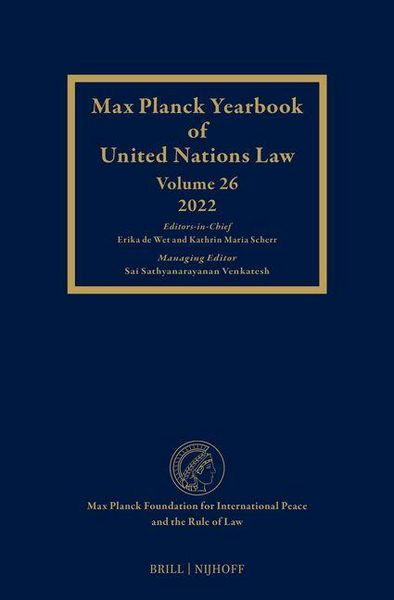 Produktbild: Max Planck Yearbook of Un Law, Volume 26 (2022)