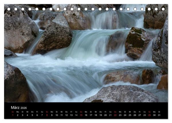 Produktbild: Kuhflucht Wasserf&auml;lle bei Farchant (Tischkalender 2026 DIN A5 quer), CALVENDO Monatskalender