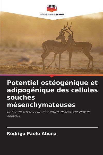 Produktbild: Potentiel ost&eacute;og&eacute;nique et adipog&eacute;nique des cellules souches m&eacute;senchymateuses