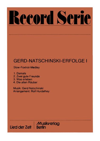 Produktbild: Gerd-Natschinski-Erfolge I