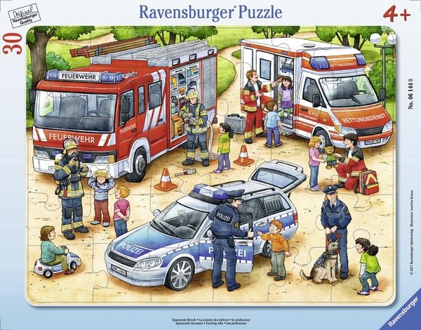 Produktbild: Rahmenpuzzle Ravensburger Spannende Berufe 30 Teile