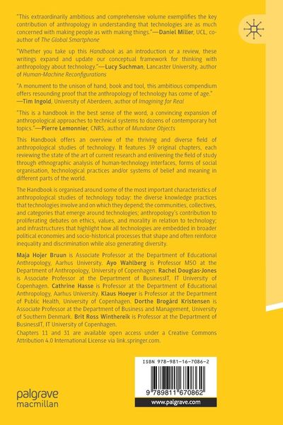 Produktbild: The Palgrave Handbook of the Anthropology of Technology