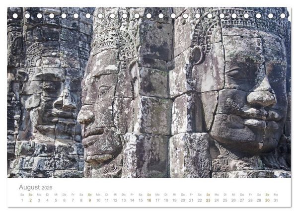 Produktbild: Geheimnisvolles Indochina Kambodscha, Laos, Vietnam (Tischkalender 2026 DIN A5 quer), CALVENDO Monatskalender