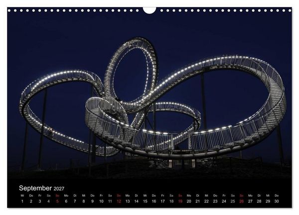 Produktbild: Impressionen Ruhrgebiet bei Nacht (Wandkalender 2027 DIN A3 quer), CALVENDO Monatskalender