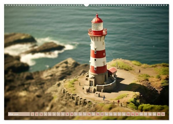 Produktbild: Miniaturwelt - Sehnsuchtsort Nordseek&uuml;ste (Wandkalender 2026 DIN A2 quer), CALVENDO Monatskalender