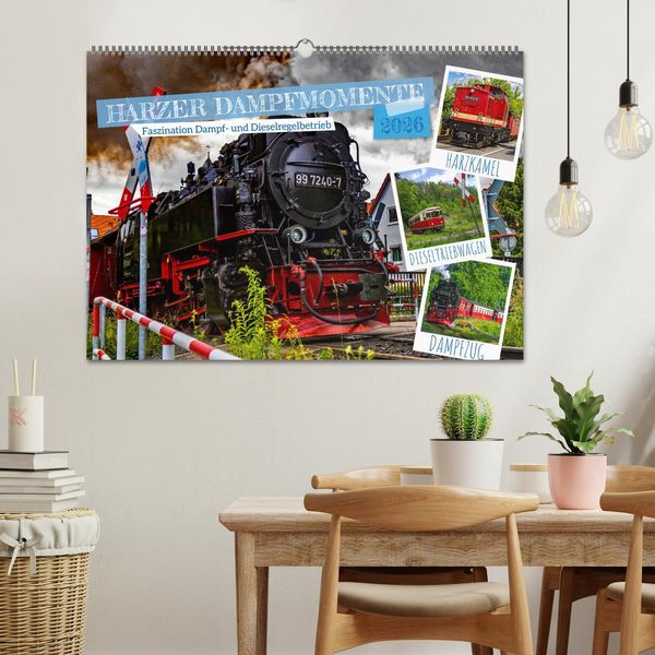 Produktbild: Harzer Dampfmomente (Wandkalender 2026 DIN A2 quer), CALVENDO Monatskalender