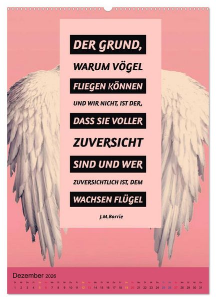 Produktbild: Aktiviere Deine Motivation Weisheiten und Spr&uuml;che (Wandkalender 2026 DIN A2 hoch), CALVENDO Monatskalender
