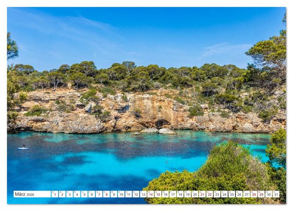 Produktbild: Mallorca - Traumhafte Buchten (Wandkalender 2026 DIN A3 quer), CALVENDO Monatskalender