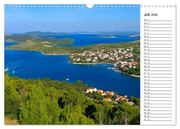 Produktbild: Kroatien - Traumhafte Landschaften und faszinierende St&auml;dte (Wandkalender 2026 DIN A3 quer), CALVENDO Monatskalender