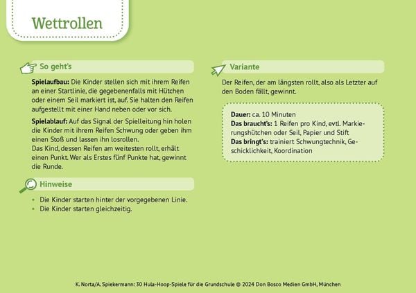 Produktbild: 30 Hula-Hoop-Spiele für die Grundschule
