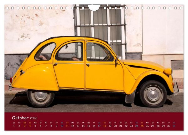 Produktbild: Citroen 2 CV Kult um die Ente (Wandkalender 2026 DIN A4 quer), CALVENDO Monatskalender