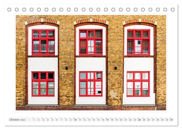 Produktbild: Architektur. Imposante Fassaden (Tischkalender 2026 DIN A5 quer), CALVENDO Monatskalender