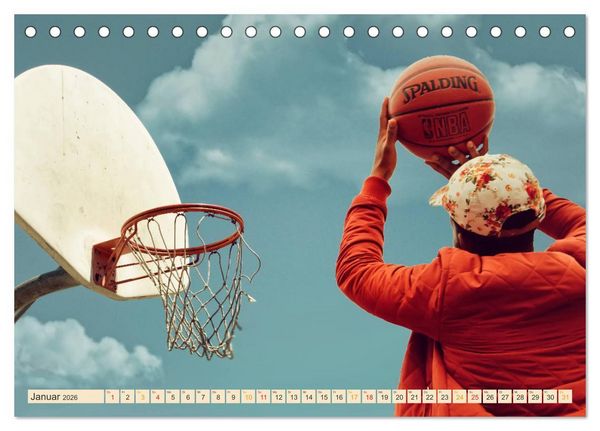 Produktbild: Basketball - so cool (Tischkalender 2026 DIN A5 quer), CALVENDO Monatskalender