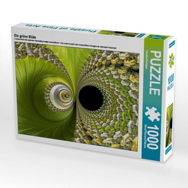 Produktbild: CALVENDO Puzzle Die gr&uuml;ne Bl&uuml;te | 1000 Teile Lege-Gr&ouml;&szlig;e 64x48cm Foto-Puzzle f&uuml;r gl&uuml;ckliche Stunden