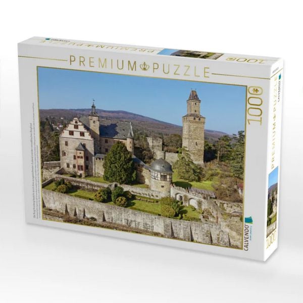 CALVENDO Puzzle Die Burg Kronberg besticht durch ihren ausgezeichneten Zustand und den monolithischen Bergfried | 1000 Teile Lege-Größe 64x48cm Foto-Puzzle für glückliche Stunden