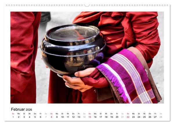 Produktbild: Myanmar &ndash; Mit anderen Augen (hochwertiger Premium Wandkalender 2026 DIN A2 quer), Kunstdruck in Hochglanz