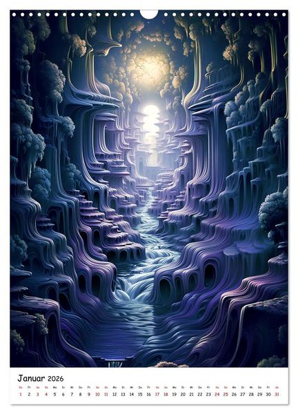 Produktbild: Abstrakte Illusionen (Wandkalender 2026 DIN A3 hoch), CALVENDO Monatskalender