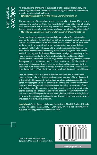 Produktbild: The Culture of the Publisher's Series, Volume 2