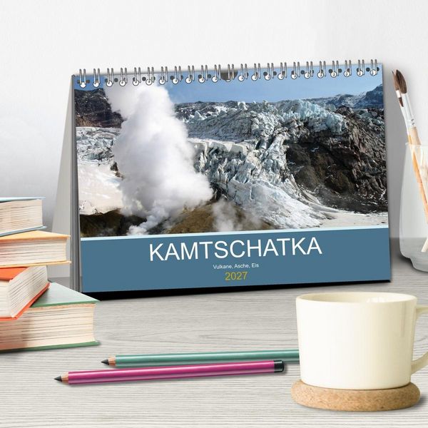 Produktbild: Kamtschatka - Vulkane, Asche, Eis (Tischkalender 2027 DIN A5 quer), CALVENDO Monatskalender