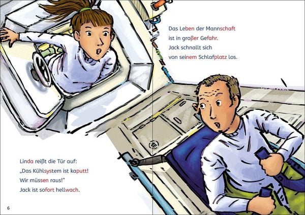 Produktbild: Lesel&ouml;wen Lesetraining 1. Klasse - Alarm auf der Weltraumstation
