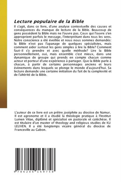Produktbild: Lecture populaire de la Bible