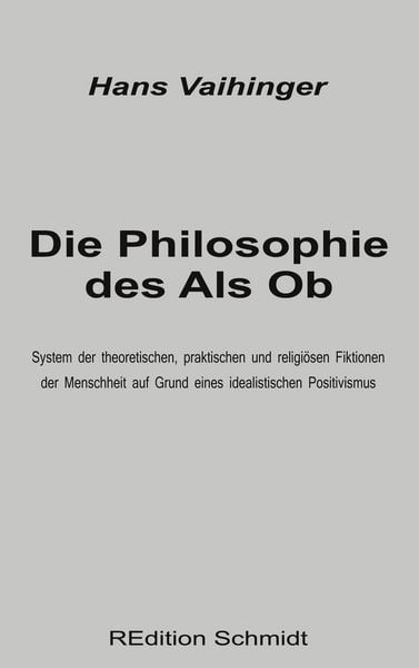 Produktbild: Die Philosophie des Als Ob