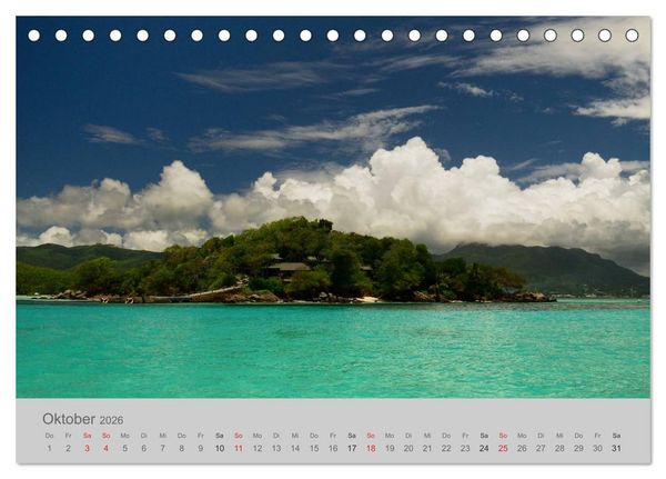 Produktbild: Lichtblicke - Seychellen (Tischkalender 2026 DIN A5 quer), CALVENDO Monatskalender