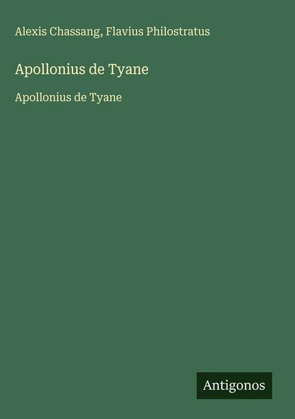 Produktbild: Apollonius de Tyane