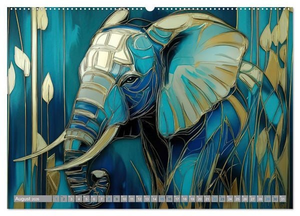 Produktbild: Farbenfrohe Giganten (hochwertiger Premium Wandkalender 2026 DIN A2 quer), Kunstdruck in Hochglanz
