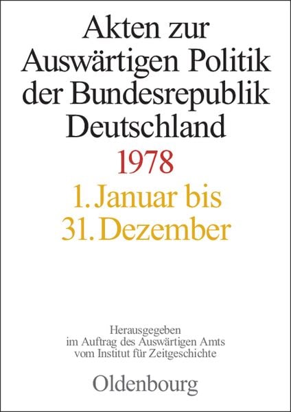 Produktbild: Akten zur Ausw&auml;rtigen Politik der Bundesrepublik Deutschland 1978