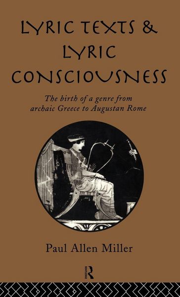 Produktbild: Lyric Texts and Lyric Consciousness