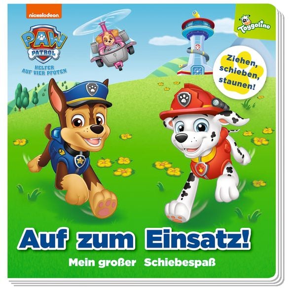 PAW Patrol: Auf zum Einsatz! - Mein großer Schiebespaß, Gebundene Ausgabe von Maggie Fischer,Mike Jackson, Panini, 978-3-8332-4368-4