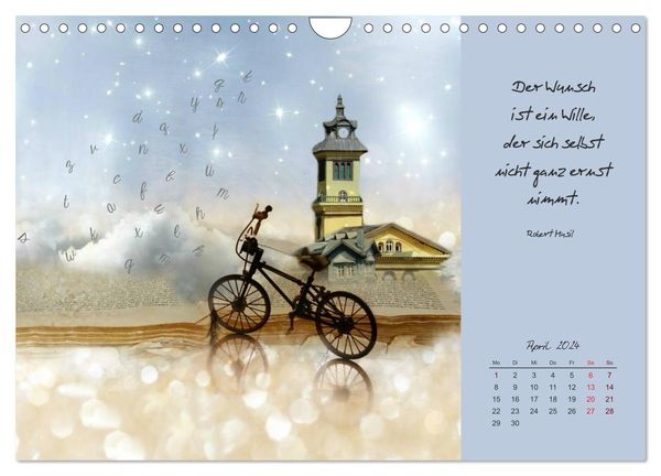 'Kalendersprüche (Wandkalender 2024 DIN A4 quer), CALVENDO